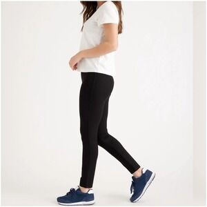 New‎ Quince Ultra Stretch Ponte Skinny Pants Black Size S